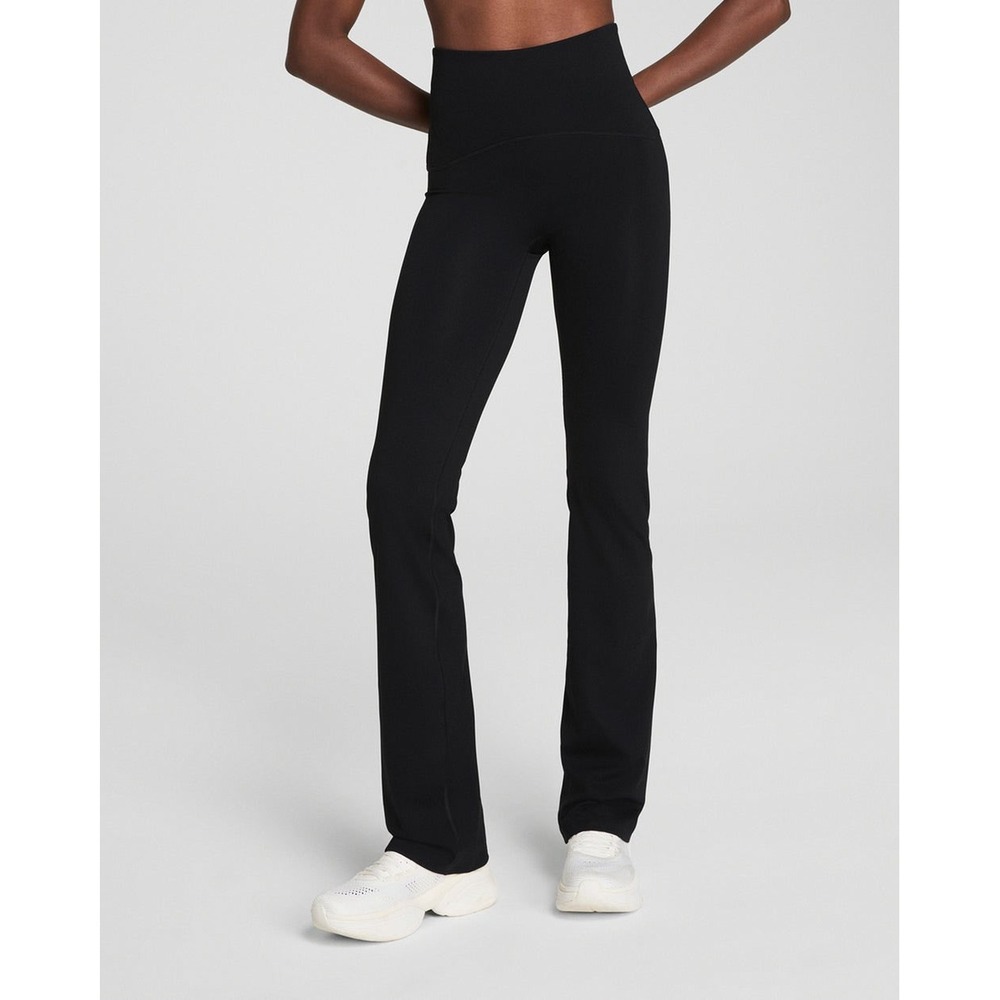 Spanx Flare Leggings Booty Boost Size XS Petite Black Women